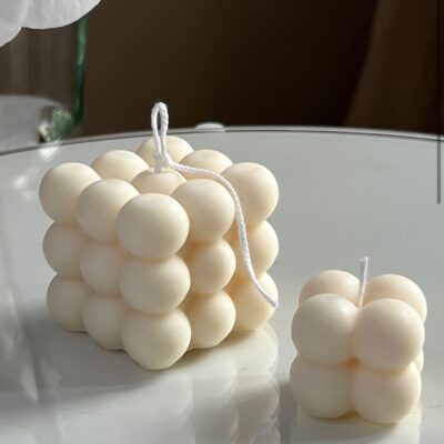 Bubble cube duo candle